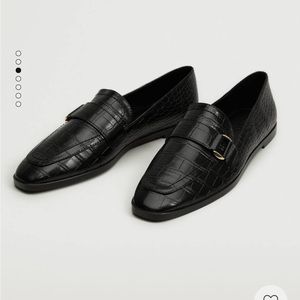 Black loafers from Mango